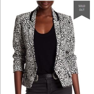 Zadig & Voltaire Vegam Leopard Print Jacket